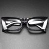 Handgefertigter Retro-Brillenrahmen für Herren Damen Super Dicke Trendige Brille Hochwertiges Acetat Vintage Vollrand Brillen