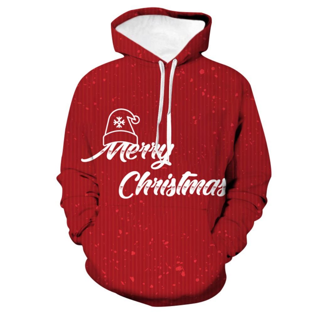 Spring Autumn Men's Hoodies Christmas Series 3D Printed Sweatshirt Long Sleeve Pullover Loose Comfortable Casual Couple Hoodie