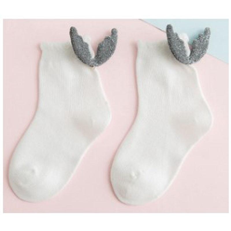 Cartoon Children's Cotton Mid-calf Socks Cute Girls' Short Socks Autumn Ins Wing Dolls Baby Socks