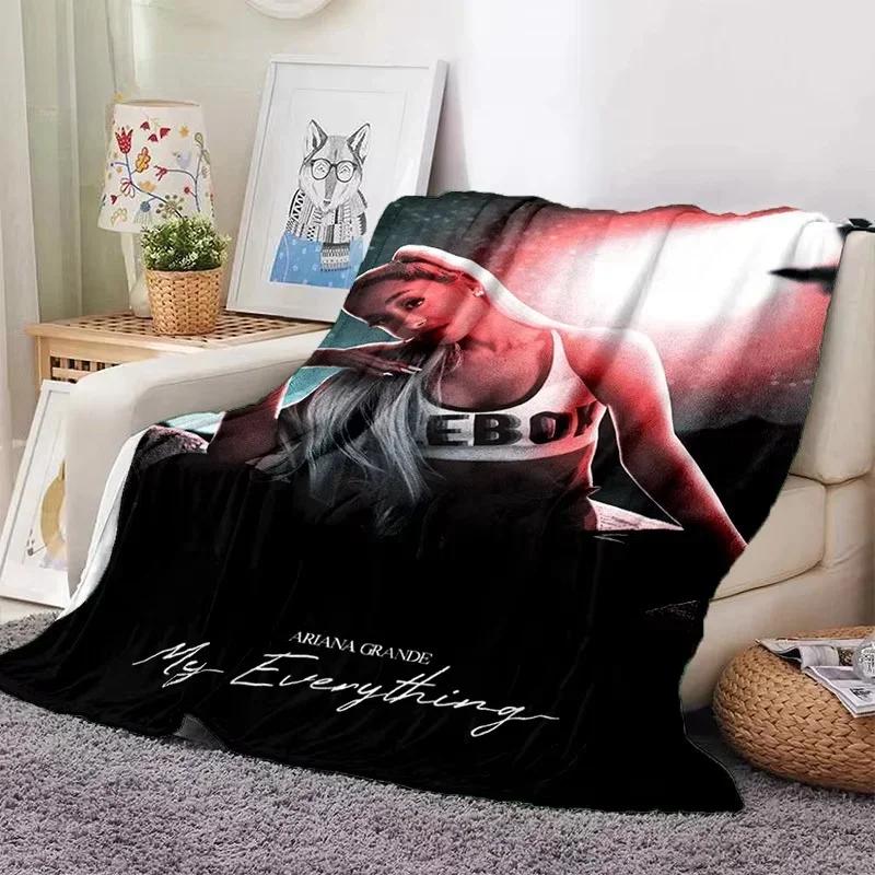 2026 A-Ariana Grande Fashion Singer Soft Blankets,Keep Warm Throw Blanket Comfortable Blanket For Picnic Beds Sofa Home Bedroom