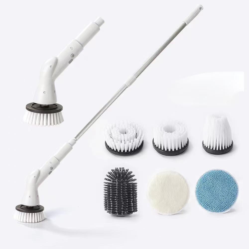 Handheld Electric Telescopic Cleaning Brush for Bathroom & Toilet