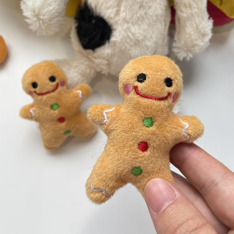 Christmas Festival Small Plush Doll Keychain with Hand Towel Headgear
