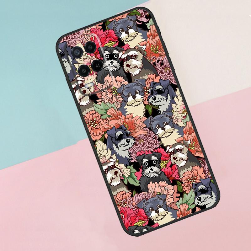 Schnauzer Puppy Dog For Oppo A40 A60 A80 A18 A38 A58 A78 A98 A79 A16 A76 A96 A15 A74 A94 A54 A77 A17 Phone Case