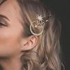 3 Pieces of Elegant Rhinestone Star and Moon Shaped Hair Clips for Women, Fashionable Side Clips, Bridal Decorations, Women's Hair Accessories Suitab
