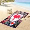 Sydney Roosters Legacy Print Beach Towel, Large Soft Quick Dry Towel for Beach Camping Swimming