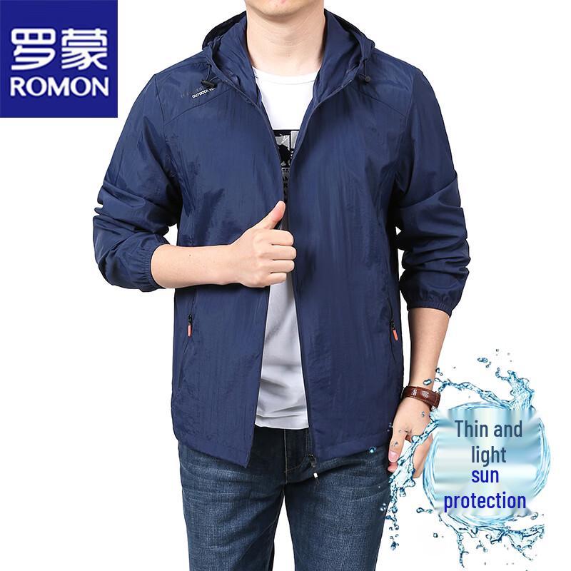 ROMON Men's Hooded Summer Sun Protection Jacket