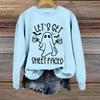Halloween Sweatshirts For Women Cute Ghost Long Sleeve T Shirt Fashion Sweatshirt