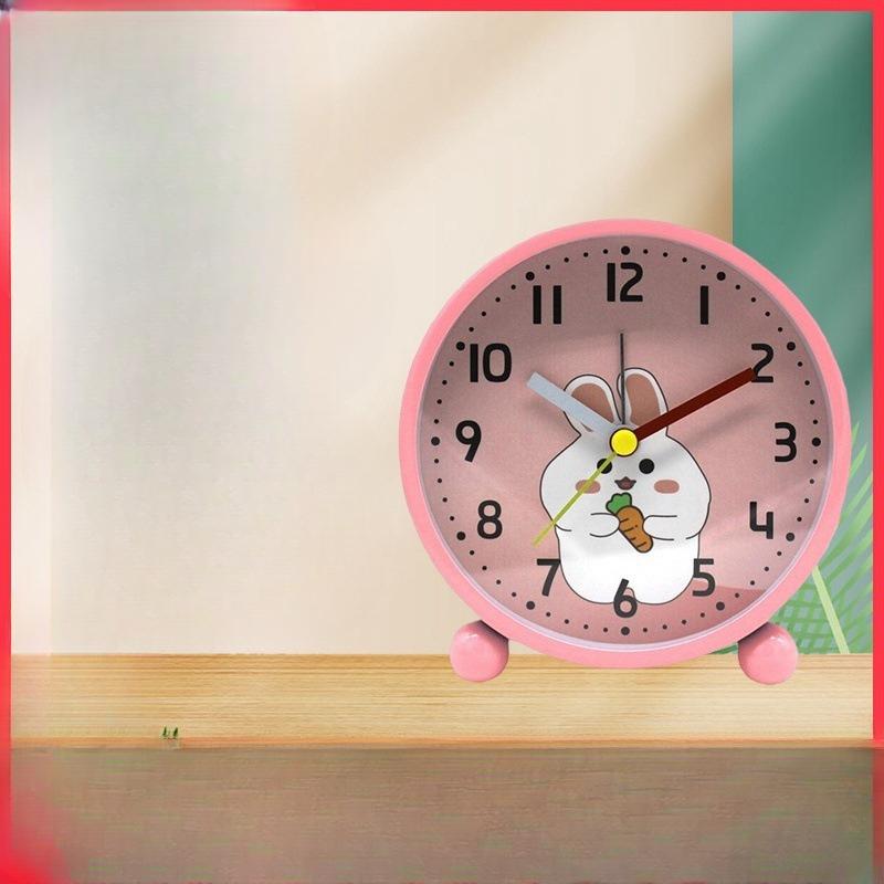 Creative Cartoon Alarm Clock Simple Children's Alarm Clock Student Cute Multifunctional Clock Mute Clock