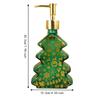 Christmas Tree Shape Soap Dispenser Reusable Glass Dispenser Bottle  Countertop