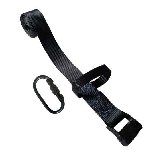 Tree Stand Hunting Harness with Carabiner Adjustable Heavy Duty Quick-Connect Treestand Belt Safety Strap Hunting