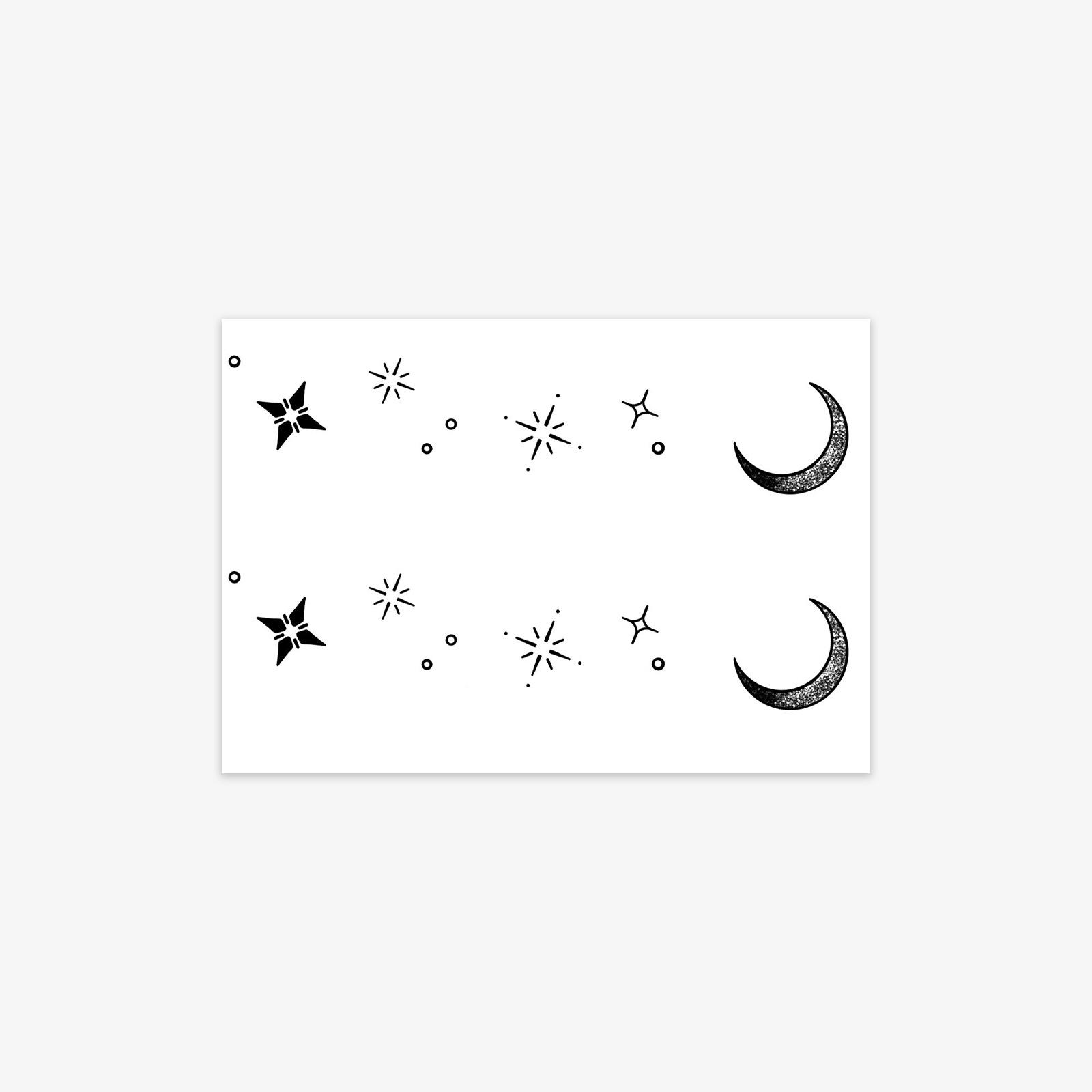 Wind advanced sense Y2K simple, butterfly thorns arm tattoo sticker 10*7