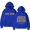 Ästhetische Jesus Rettet Hoodies Christliche Kleidung Druck Oversize Sweatshirts Herren Damen Vintage Warmer Hoodie