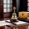 Vintage Brass Die-casting Drop Bell Retro Copper Bell Wind Chimes Brass Crafts Ideas Copper Bell Pendant  Gift Home Decor