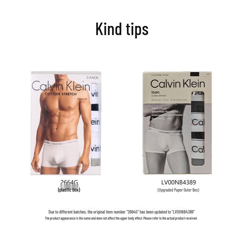 Calvin Klein Men's 3-Pack Low-Rise Boxer Briefs