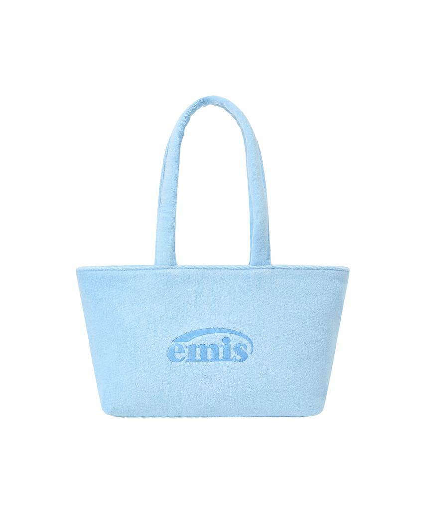 Emis Terry Square Shoulder Bag-Sky Blue