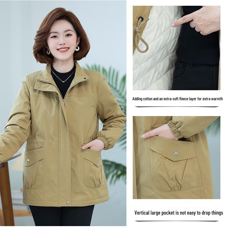 Women's Short Fashion Hooded Coat - 2025 Autumn/Winter, Plus Size, Loose Casual Thickened Jacket