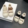 British Style Leather Thick-soled Velvet Casual, Board Shoes 2025 Winter New Round Head with Cashmere Thermal Cotton