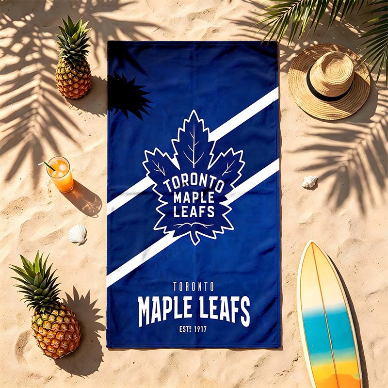 Toronto Maple Leafs (1) Thema Strandtuch Sandabweisend Weich Und Bequem Geeignet Für Den Pool Camping Yoga Und Tauchen Ein Reise