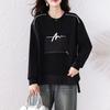 DIMANAF 2025 New Autumn Plus Size Tops Hoodie Women Pullovers Solid Fashion Loose