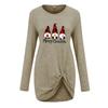 Women Fashion Casual Christmas Printed Long Sleeve Pullover Tops