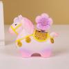 Little Horse Fu Fu Rotating Charm Decorative Item for Office Desk, Zodiac-themed Temple Decoration