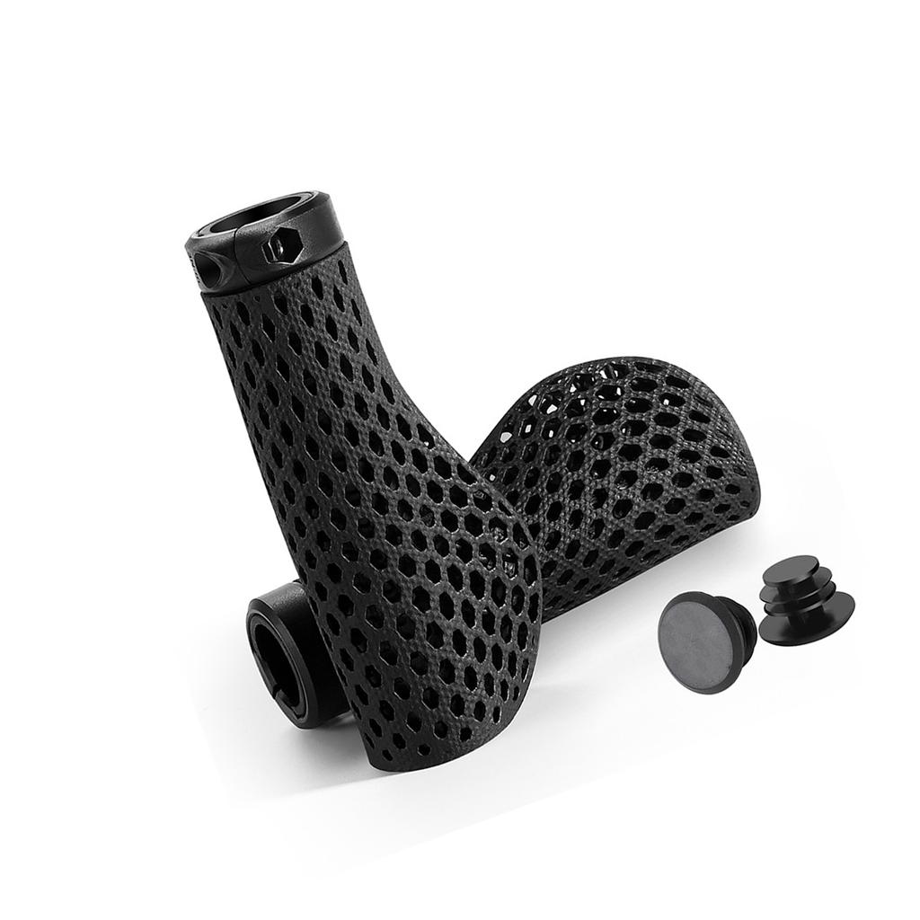 Ergonomic Bicycles Handlebars Grip With 3D Printed Honeycomb Antislip Light weight Durability Construction