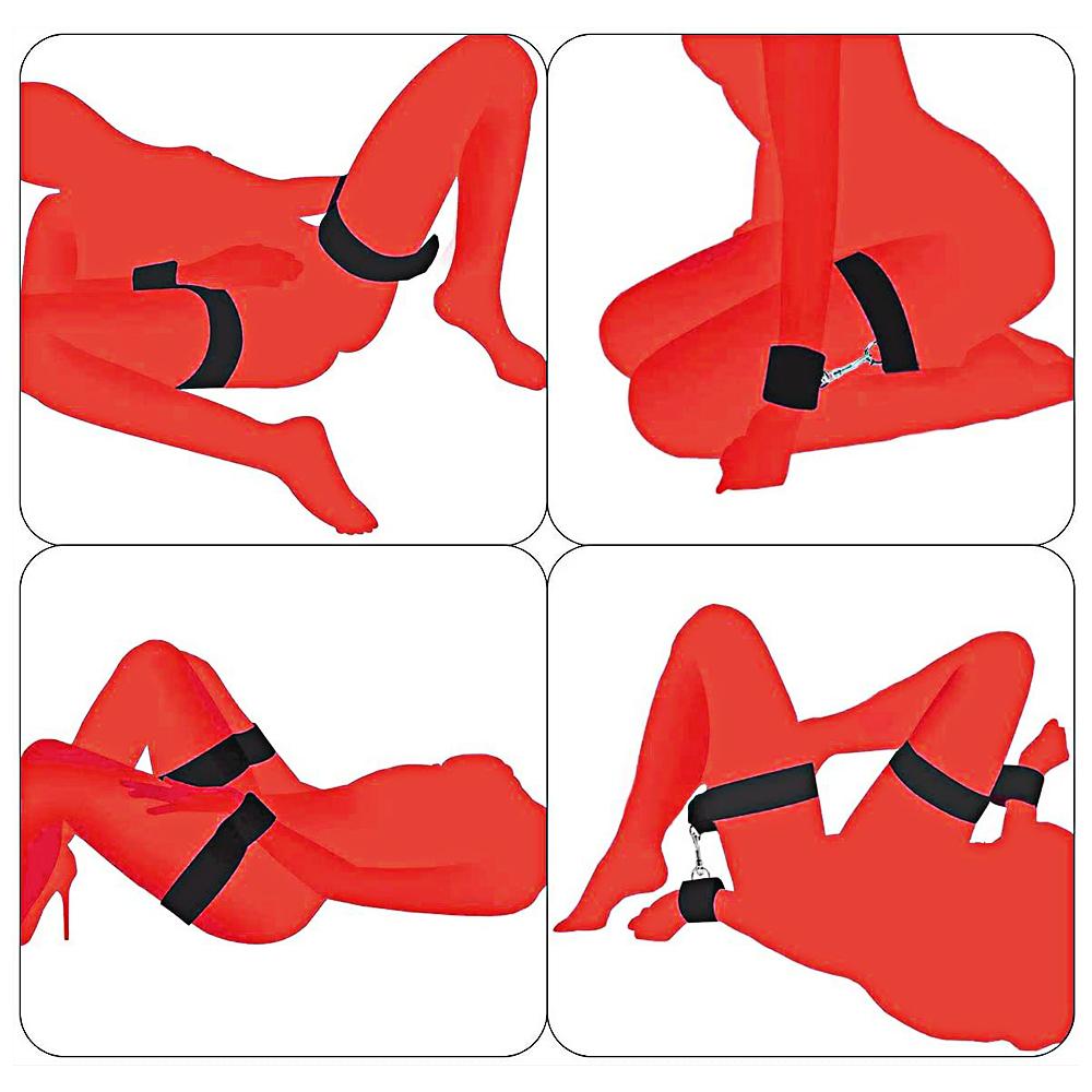 Adult Game Erotic Sex Toy for Couples Bondage Belt Kit Handcuffs Thigh Wrist Cuffs Sex Shop