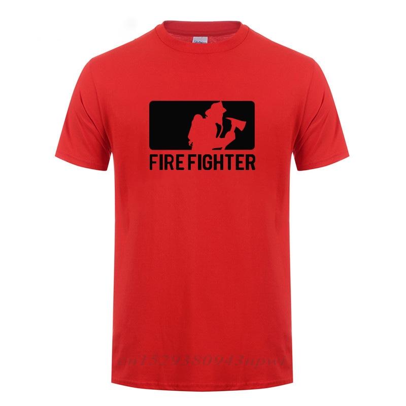 Firefighter Gift T-Shirt For Unisex Fireman Summer Short Sleeve O Neck Cotton Humor T Shirt Man Clothing Camisetas Funny Tshirt
