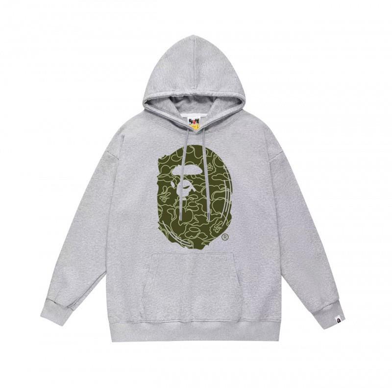 Mens Womens Streetwear Hoodie With Japanese Style Bape Print Loose Fit Cotton Pullover Winter