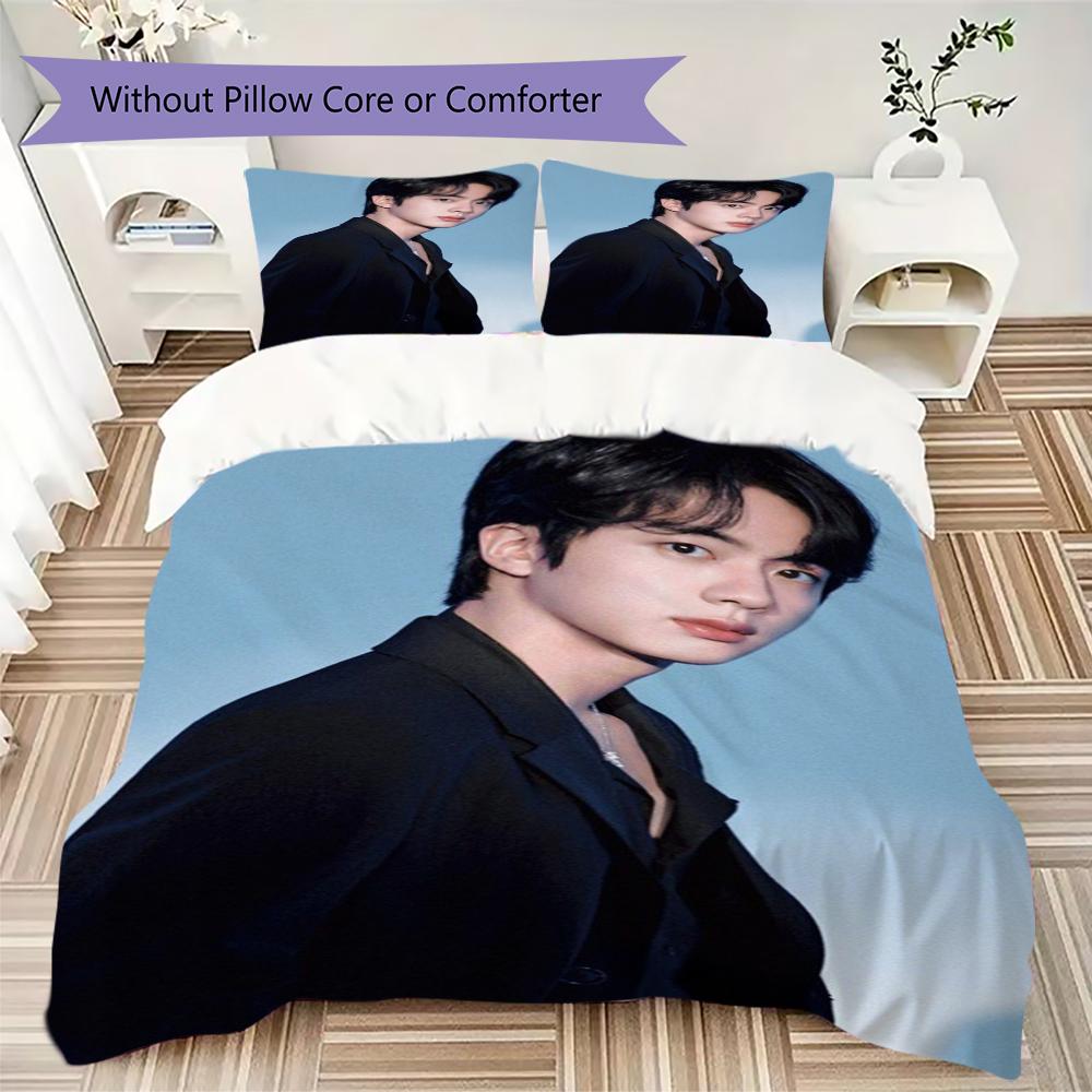 Male Idol Portrait Light Threepiece Set 1 Duvet Cover 2 Pillowcase Without Core Without Core Soft And Comfortable