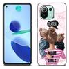 Baby Mom Girl Boy mramorové pouzdro pro Xiaomi Mi 11 Lite NE 11i 10T 11T Pro A2 A3 Lite POCO F3 M3 M4 C31 X3 Pro NFC GT černý kryt