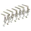 7Pcs/Set Christmas Stocking Hooks Mantel Xmas Stocking Holder Festive Stocking