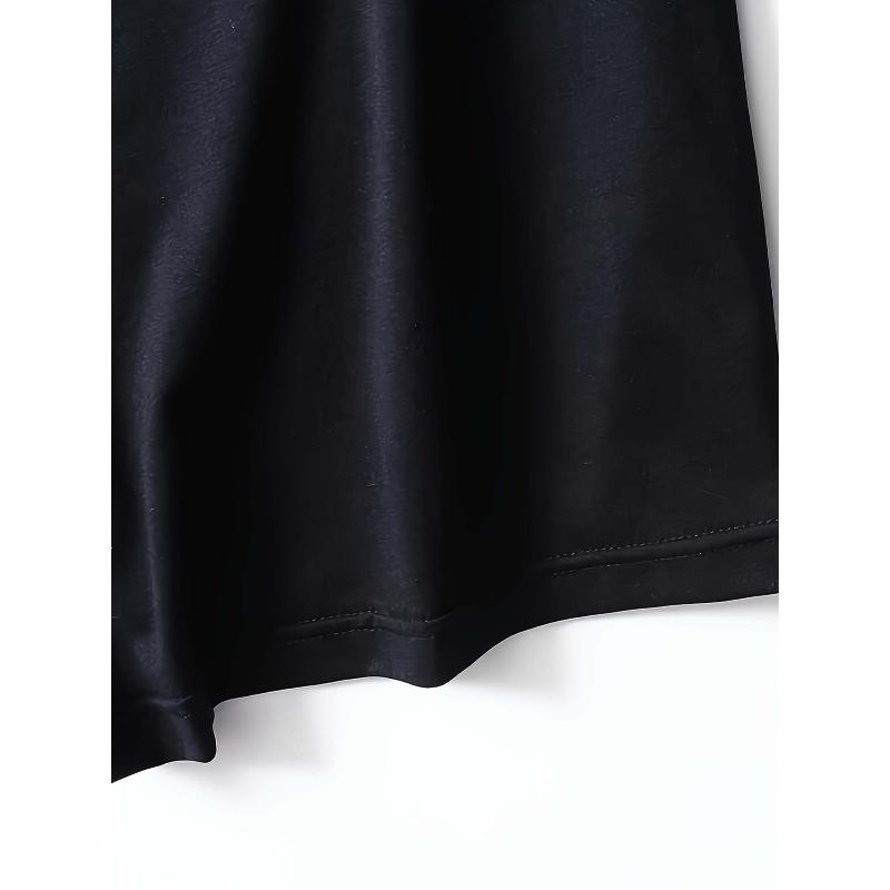 European size Atomic Nucleus, Stay PositiveGraphic Print Tshirt, Short Sleeve Crew Neck Casual Top for Summer Spring, Women's Clothing