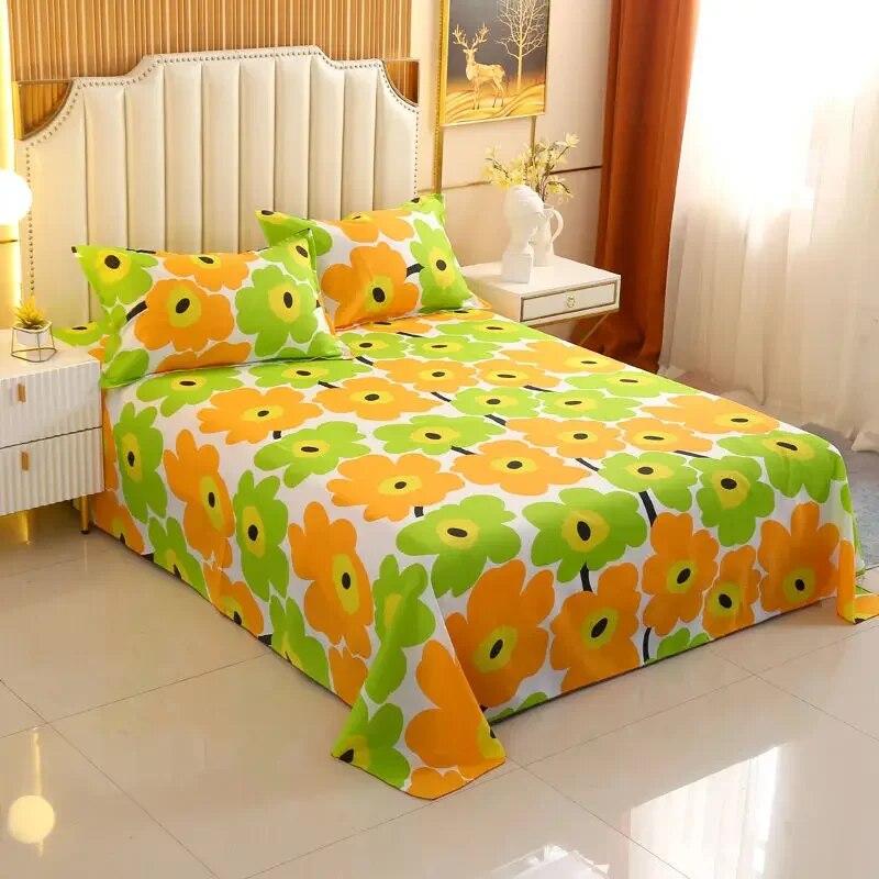 3 szt. Prześcieradła Broken Flowers Bed Simplicity Narzuta na łóżko Plus Size Double Queen King Prześcieradła z poszewkami na poduszki