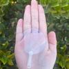 50 Stück 5cm Mini Transparente Leere Handfächer für Kinder DIY Kunst Hochzeitsparty Individuelle Gastgeschenke