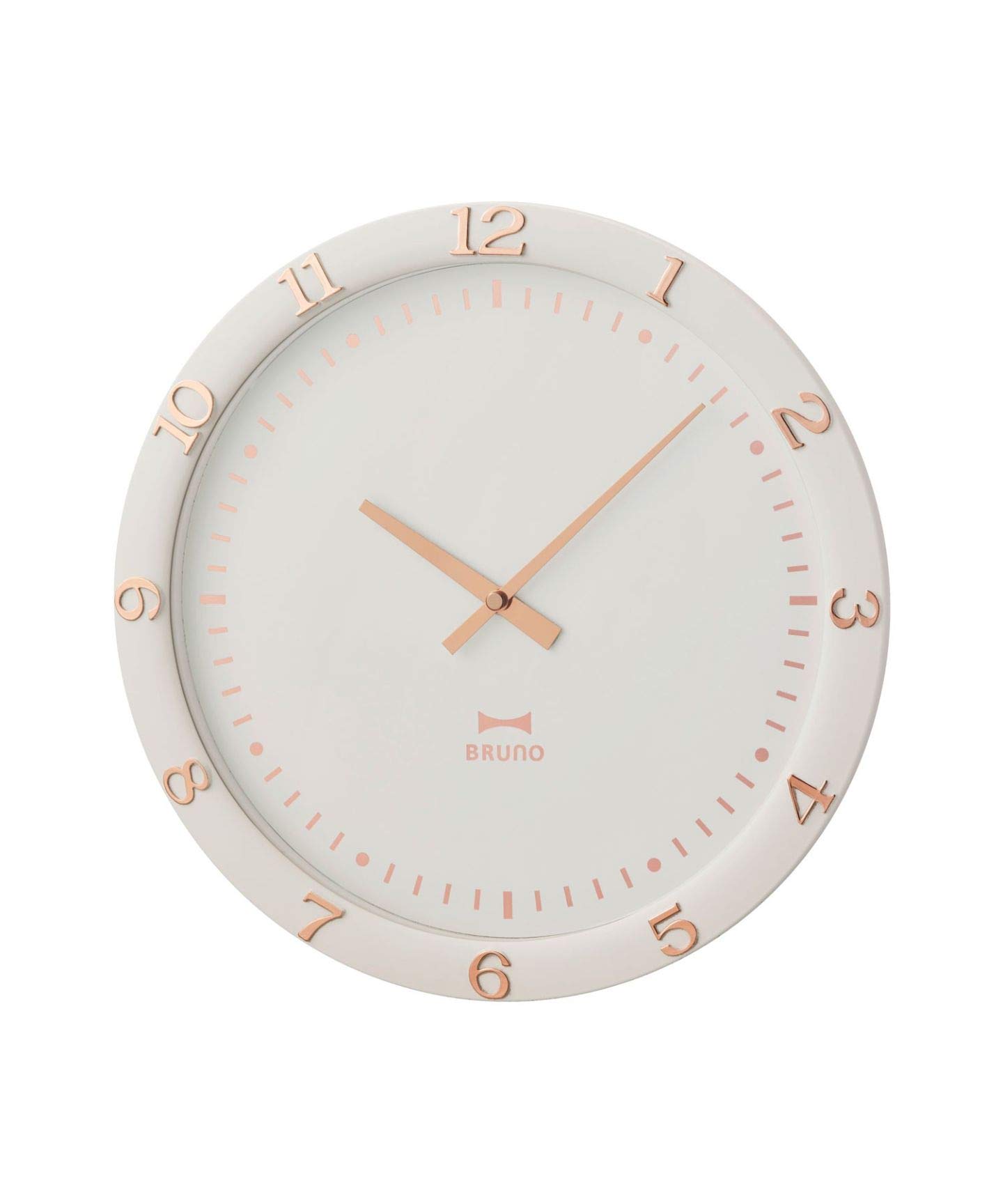 

BRUNO Wall Battery Clock, Silent, Operated, Stylish, Pastel, Greige, BCW040-GRG