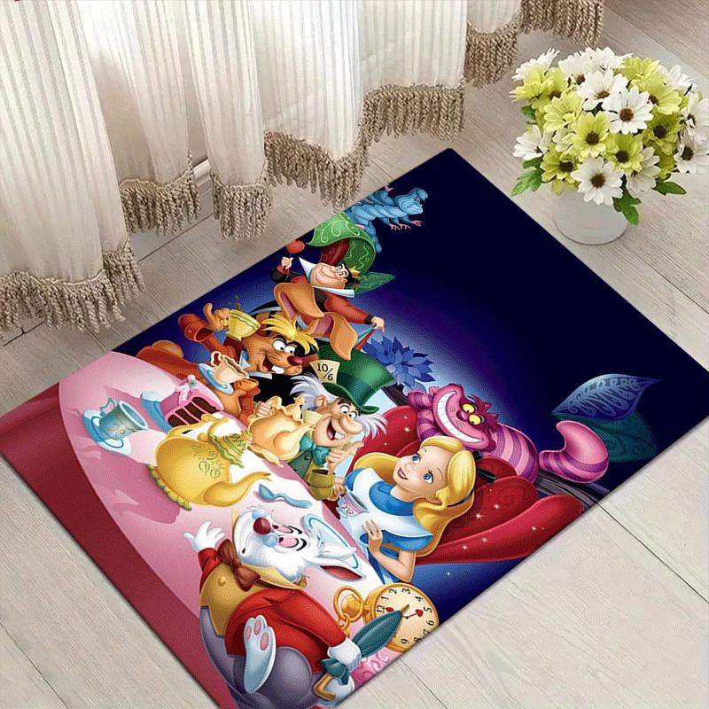 

1pc Alice in Wonderland Maze Pattern Area Rug Soft Flannel Floor Mat for Living Room,Office,Bedroom and Carpet,Sofa Coffee Table Floor Mat 60cm by 90cm