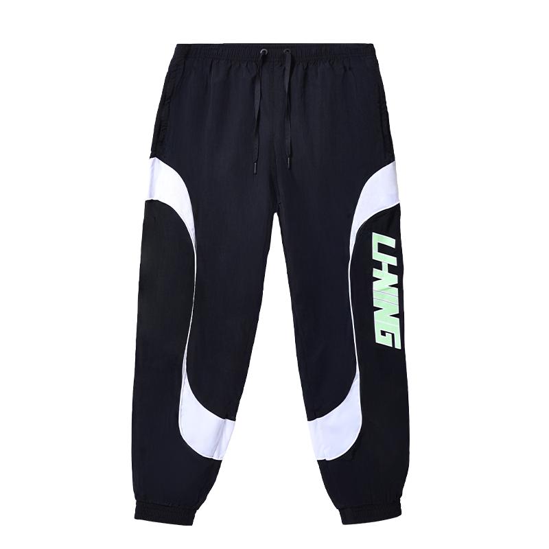 Li-Ning Windproof And Water-Resistant Running Leisure Sports Suit Unisex Suits Black YJDU051-2+YYKU155-3