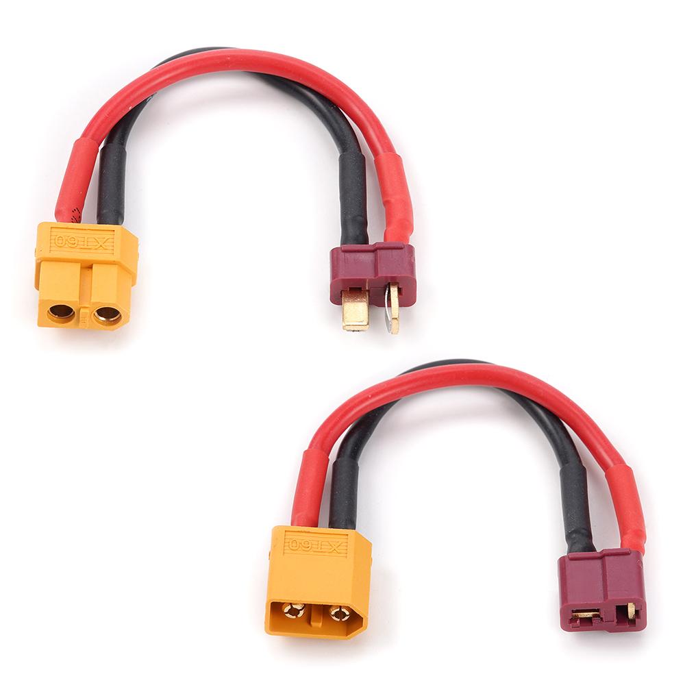 XT60 To T-Shaped Plug Male Female Adapter Connector Cable Lipo Battery 14AWG Silicone Tinned Copper RC Component
