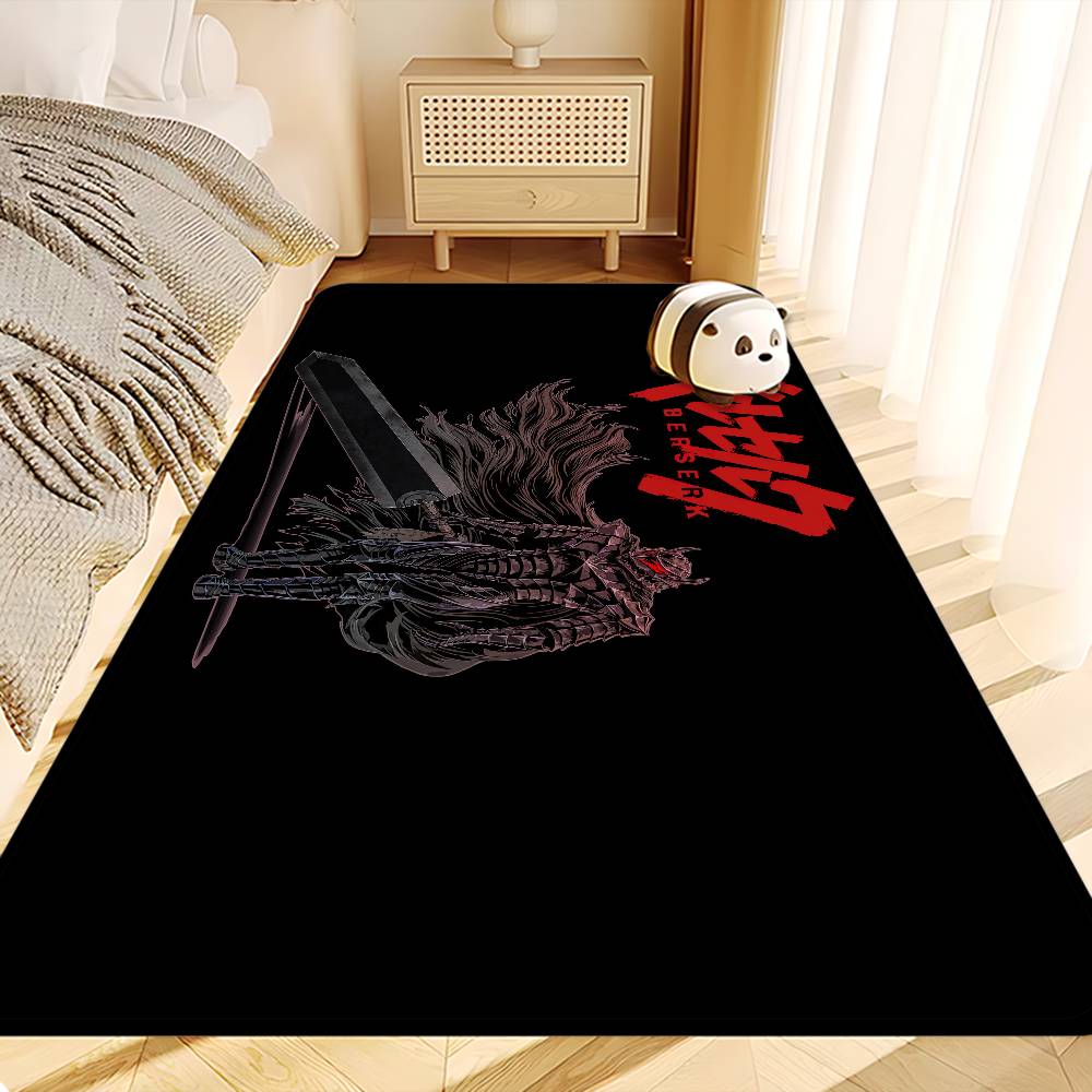 Berserk Guts Entrance Door Mat Rectangle Anti-slip Home Soft Badmat Front Door Indoor Outdoor Mat Household Carpets