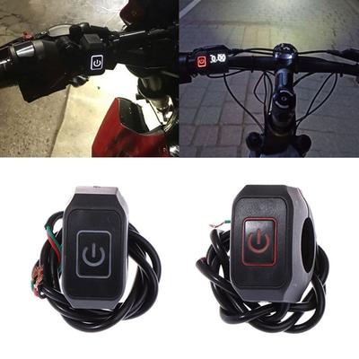 22mm 7/8'' Przełącznik kierownicy motocykla Przycisk chwilowy do elektrycznego rozruchu Wyłącznik wodoodporny Przycisk przełącznika sterującego ze światłem LED
