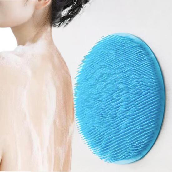 Foot Scrubber Mat with Anti-Slip Suction Cups, Ultra Soft Silicone Bristles Bath Brush, Wall Mounted Bath Foot Cleaner for Deep Cleaning And Massage