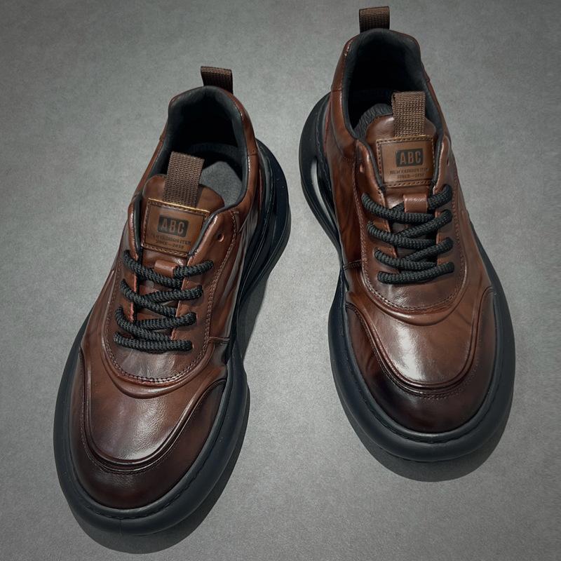 New ModelDaddy Shoes Men'S Trendy Shoes Autumn And Winter Thick-Soled Heightening Air Cushion Shoes Men'S Foam Soft-Soled Sports And Leisure