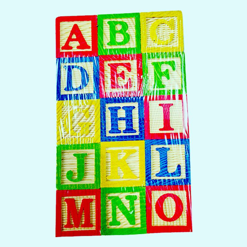 

15/27/48pcs Colorful Wooden Alphabet Letter of Number Building Blocks Educational Toys for Children, Featuring Number Icons Safe