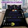 Copripiumino Morbido e Confortevole Anime PacMan, Set Biancheria da Letto per Bambini Regalo, Misura Extra Large, Varie Misure Disponibili