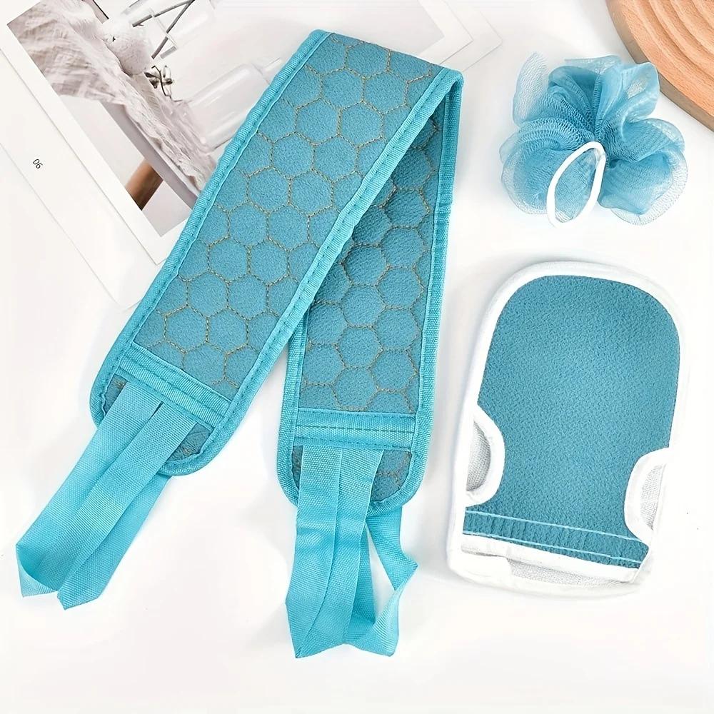 Shower Exfoliating Back Scrubber Bath Belt Towel Ball Glove Deep Mud Clean Korean Body Washcloth Japanese Rear Scrub Pull Strap
