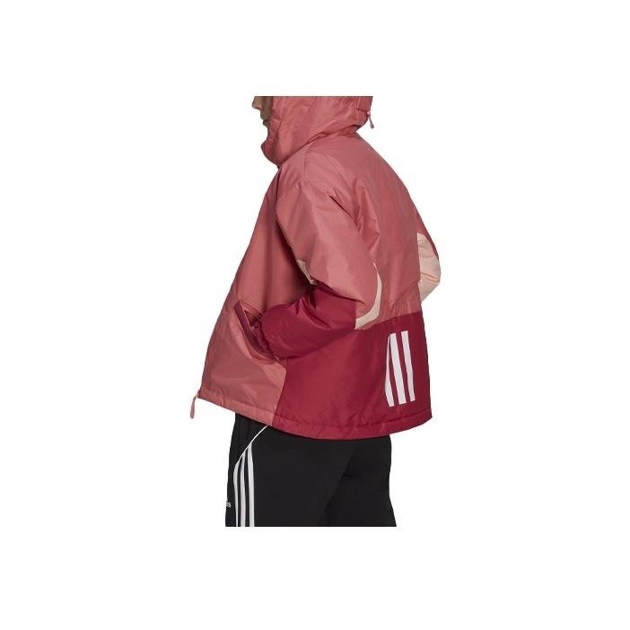 Adidas Womens Outdoor Sports Hooded Cotton Jacket Women Jackets Rose GM4345