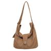 Student Messenger Bag Solid Color Crossbody Bag Men Canvas Bag Women's Large Capacity Commuter Shoulder Bag