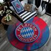 FC Bayern München Round Area Rug,Carpet Rug for Living Room Bedroom Sofa Playroom Decor,Non-slip Floor Mat
