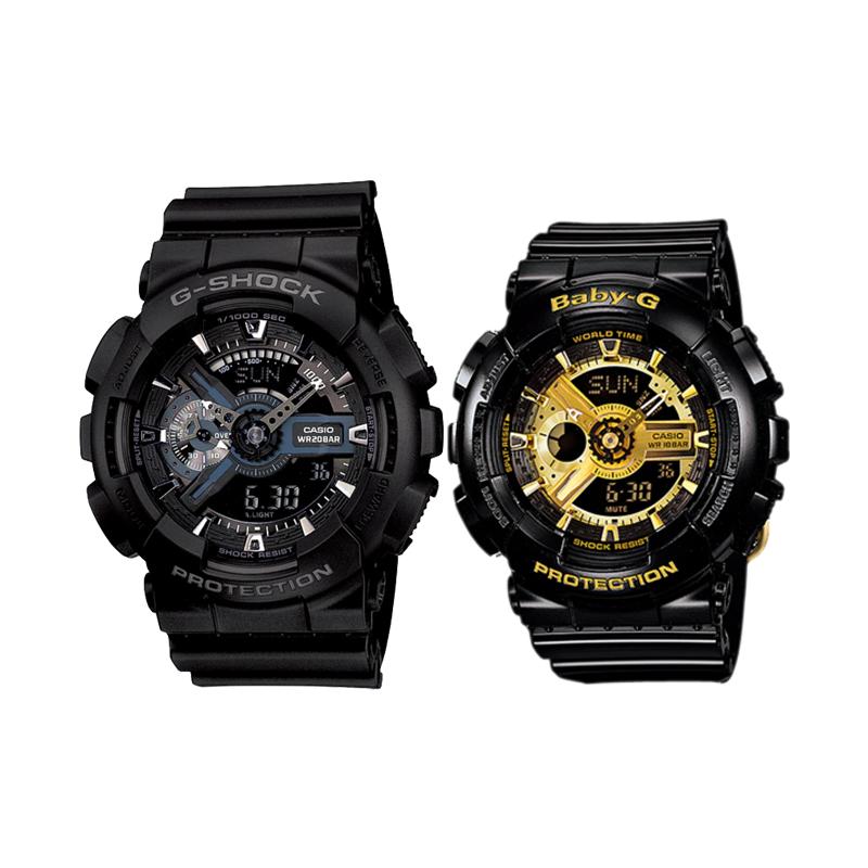 

Casio watch series-GABA series Black Warrior classic black gold quartz movement resin strap Japanese and Korean watch same style GA-110-1BDRBA-110-1A чорний